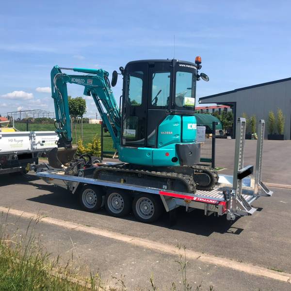 Remorque pour mini-pelle Kobelco 